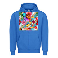 True Royal flowers ice cream fruit Zipper Hoodie - BundleAndBundleShop