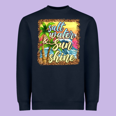 Salt Water And Sunshine Heavyweight Sweatshirt Designed By Texasbilliewilder