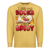 Antique Gold i like my books extra spicy Premium Sweatshirt - MaliasSmallBusiness