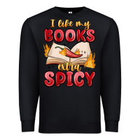 Black i like my books extra spicy Premium Sweatshirt - MaliasSmallBusiness