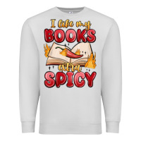 Dove Grey i like my books extra spicy Premium Sweatshirt - MaliasSmallBusiness