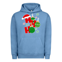 Pigment Pebble Blue Christmas Ho Ho Ho Urban Hoodie - Bettercallsaul