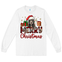 White merry christmas pitbull Long Sleeve Tee - JahusDesignShop