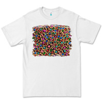 White leopard with multiple color glitters Premium Tee - Artiststas