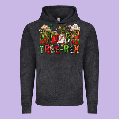 Tree Rex Coffee Cups Vintage Hoodie Designed By Zillion Design Studio