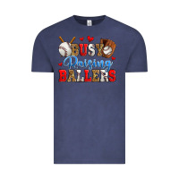 Vintage Denim busy raising ballers baseball Vintage Tee - Zillion Design Studio