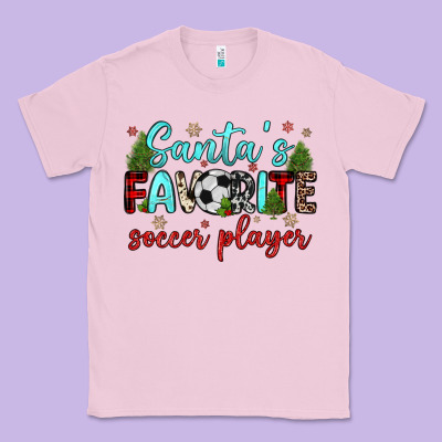 Santa S Favorite Soccer Player Classic Tee Designed By Jahusdesignshop