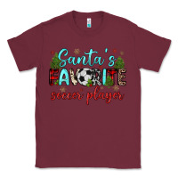 Burgundy santa s favorite soccer player Classic Tee - JahusDesignShop