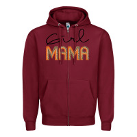Burgundy Girl mama Zipper Hoodie - JahusDesignShop