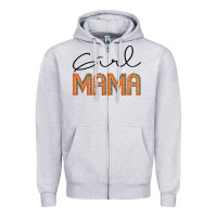 Heather Grey Girl mama Zipper Hoodie - JahusDesignShop