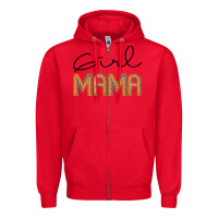 Red Girl mama Zipper Hoodie - JahusDesignShop
