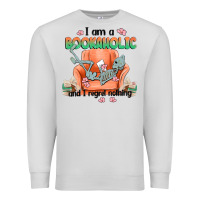 Dove Grey bookaholic Premium Sweatshirt - MaliasSmallBusiness