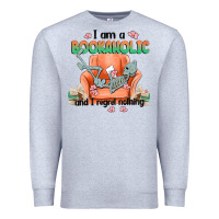 Heather Grey bookaholic Premium Sweatshirt - MaliasSmallBusiness