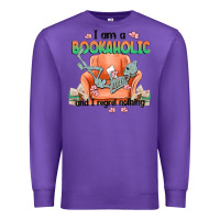 Purple bookaholic Premium Sweatshirt - MaliasSmallBusiness