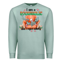 Seafoam bookaholic Premium Sweatshirt - MaliasSmallBusiness