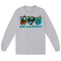 Moon Dust peace love  gemstone Long Sleeve Tee - AdoDesignShop