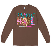 Chestnut my first nail bbs Long Sleeve Tee - BundleAndBundleShop