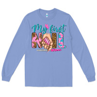 Colony Blue my first nail bbs Long Sleeve Tee - BundleAndBundleShop