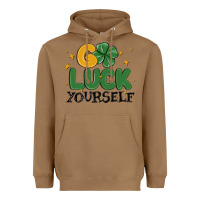 Toasted Coconut go luck yourself Heavyweight Hoodie - MaliasSmallBusiness