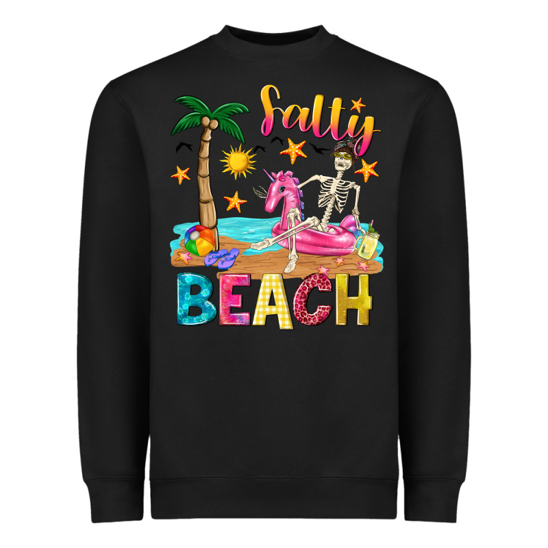 Salty Beach Heavyweight Sweatshirt by texasbilliewilder | Teevron