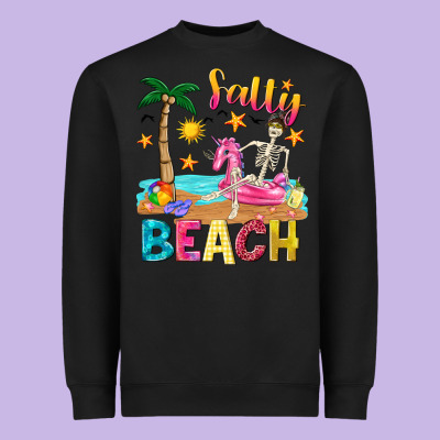 Salty Beach Heavyweight Sweatshirt Designed By Texasbilliewilder