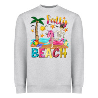 Heather Grey salty beach Heavyweight Sweatshirt - texasbilliewilder