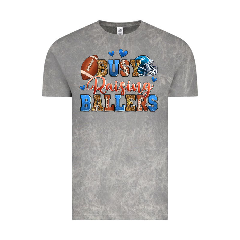 Busy Raising Ballers American Football Vintage Tee by Zillion Design Studio | Teevron