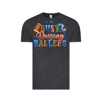 Vintage Black busy raising ballers american football Vintage Tee - Zillion Design Studio