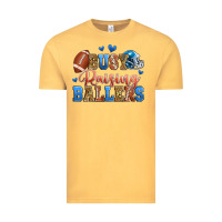 Vintage Mustard busy raising ballers american football Vintage Tee - Zillion Design Studio