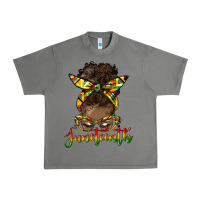 Tornado juneteenth black woman messy bun Urban Heavy Tee - HRA Design Shop