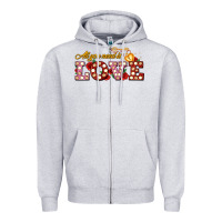Heather Grey all you need is love Zipper Hoodie - AdoDesignShop