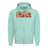 Seafoam all you need is love Zipper Hoodie - AdoDesignShop