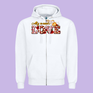 All You Need Is Love Zipper Hoodie Designed By Adodesignshop