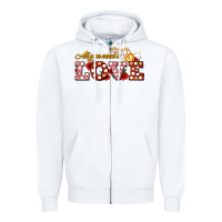 White all you need is love Zipper Hoodie - AdoDesignShop
