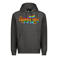 Charcoal Heather Sounds Gay I'm in Pride LGBTQ Premium Hoodie - BundleAndBundleShop