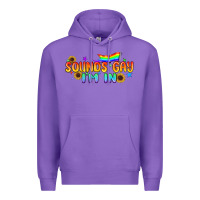 Purple Sounds Gay I'm in Pride LGBTQ Premium Hoodie - BundleAndBundleShop