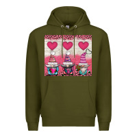 Army Green v.d 3 gnomes and hearts Premium Hoodie - AdoDesignShop