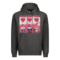 Charcoal Heather v.d 3 gnomes and hearts Premium Hoodie - AdoDesignShop