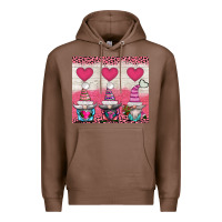 Chestnut v.d 3 gnomes and hearts Premium Hoodie - AdoDesignShop