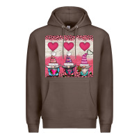 Coffee v.d 3 gnomes and hearts Premium Hoodie - AdoDesignShop