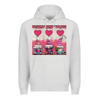 Dove Grey v.d 3 gnomes and hearts Premium Hoodie - AdoDesignShop