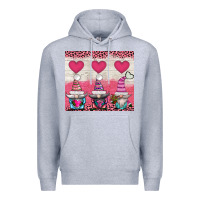 Heather Grey v.d 3 gnomes and hearts Premium Hoodie - AdoDesignShop