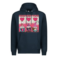 Navy v.d 3 gnomes and hearts Premium Hoodie - AdoDesignShop