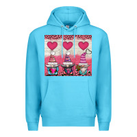 Ocean Blue v.d 3 gnomes and hearts Premium Hoodie - AdoDesignShop