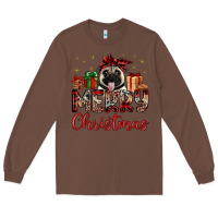 Chestnut merry christmas pug Long Sleeve Tee - JahusDesignShop