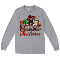 Heather Grey merry christmas pug Long Sleeve Tee - JahusDesignShop