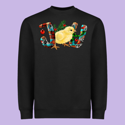 Christmas Joy Chick Heavyweight Sweatshirt Designed By Ranaportraitstore