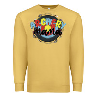 Antique Gold archery mama Premium Sweatshirt - MaliasSmallBusiness