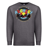 Charcoal Heather archery mama Premium Sweatshirt - MaliasSmallBusiness