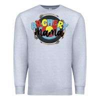 Heather Grey archery mama Premium Sweatshirt - MaliasSmallBusiness